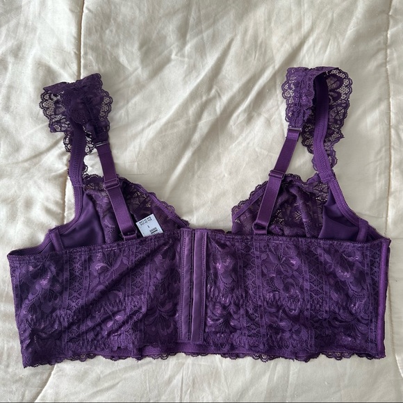 NWT Torrid Striped Floral Lace Underwire Bra Size 1 (14/16) - Picture 3 of 4